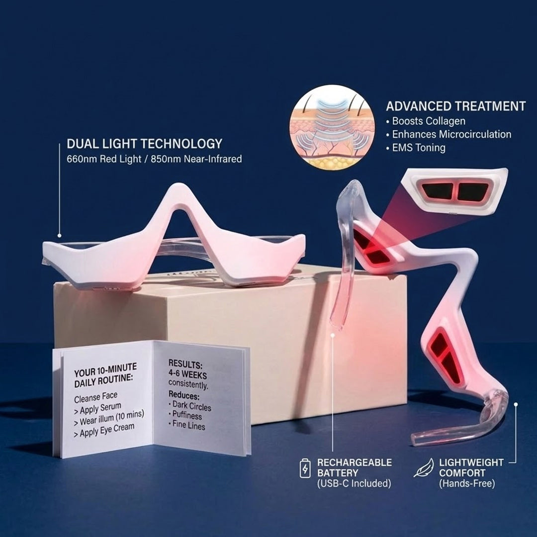 Dark Circles Red Light Glasses