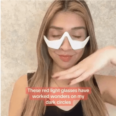 Dark Circles Red Light Glasses